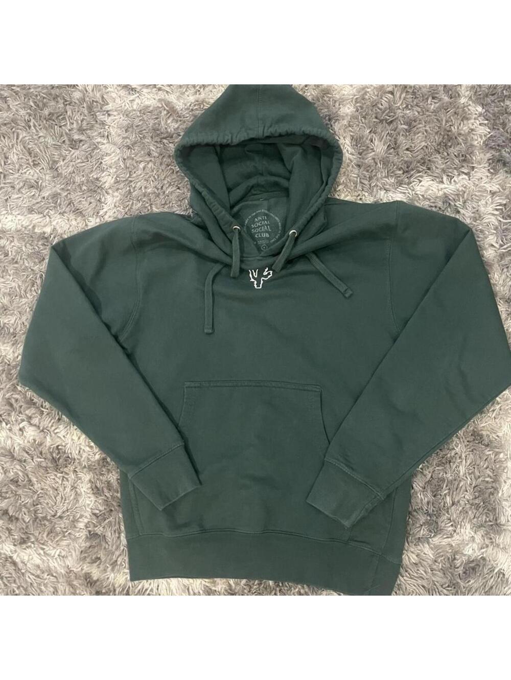 Anti Social Social Club Men's Green Hoody